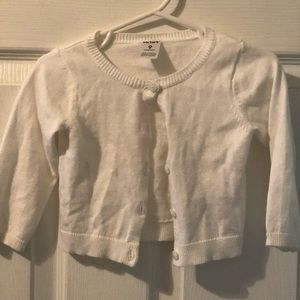 Baby girl white cardigan
